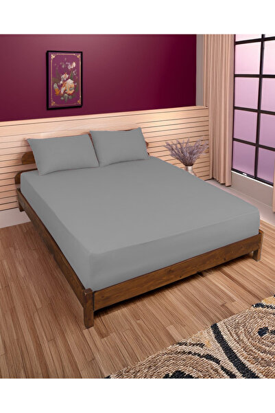 Lavin 100% Cotton Double Elastic Fitted Sheet Set