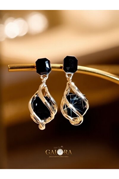 GALORA Luna Drop Küpe – Parlak Zarafetin Işıltılı Dokunuşu