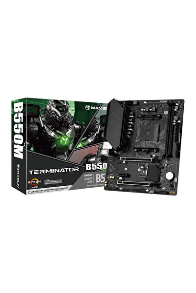 MAXSUN mxn-18 Terminator B550M AM4 DDR4 3800 Mhz M.2 HDMI mAtx AMD Anakart
