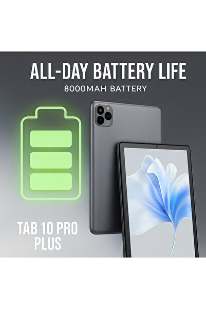 OTEETO TAB 10 Pro Plus (Grey) – 10.1” HD Display | 8GB RAM + 512GB ROM