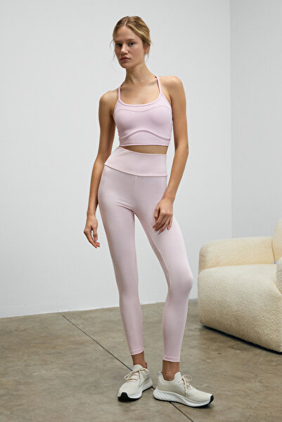 Urban Beat Vyneora women's flexible and soft textured pink tights