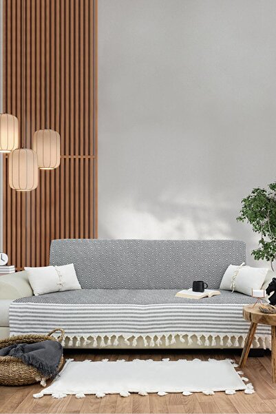 LUNGA VİTA غطاء مقعد بيكيه متعدد الأغراض منسوج من القطن بنسبة 100% من رينو مق...