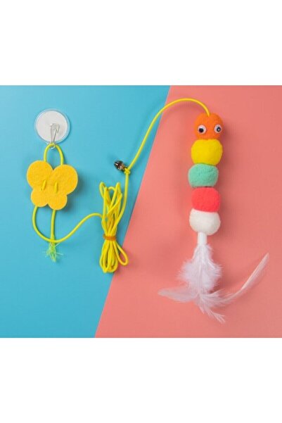 SARFEX Elastic Self-Adhesive Cat Play Rod Rope Design Fun Toy