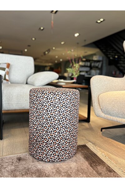 Akse Design Leopar Desen Puf