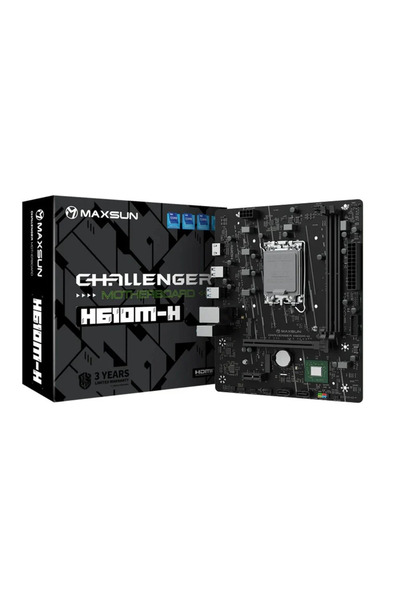 MAXSUN mxn-31 Challenger H610M-H LGA1700 DDR4 3200Mhz M.2 HDMI mAtx Intel Ana...