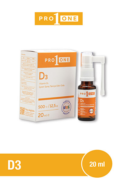 PRO1ONE Vitamin D3 İçeren Sprey Takviye Edici Gıda