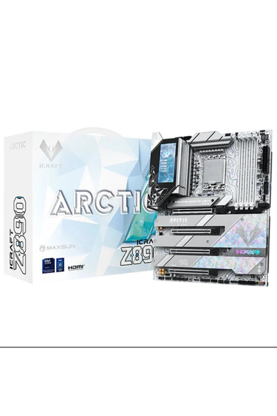 MAXSUN mxn-59 İCraft Z890 ARCTIC WIFI LGA1851 DDR5 8800 Mhz M.2 HDMI ATX Inte...