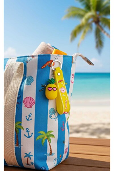 SONES Μπρελόκ δώρου με χαριτωμένο στολίδι τσάντας με κίτρινο ανανά |   Sns900126