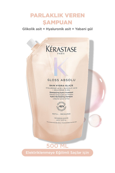Kerastase Gloss Absolu Bain Hydra-Glaze Yeniden Doldurulabilir Paket 500 ml