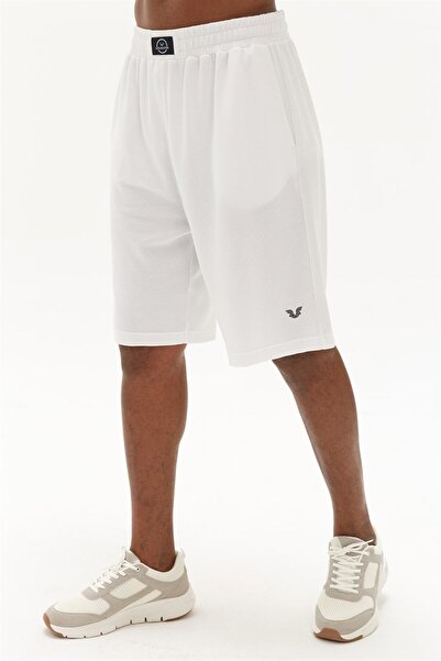 bilcee Чоловічий білий м'який оверсайз велосипедний комір спортивний футболка шорти комплект 0690