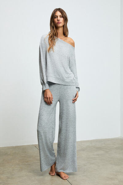 GRIMELANGE Avenlight women's soft and flexible fabric boat neck grimalange sweatshirt