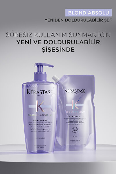 Kerastase Blond Absolu Bain Lumiere Işlem Görmüş Sarı Saçlar Için Parlaklık Veren Şampuan 500 ml 500