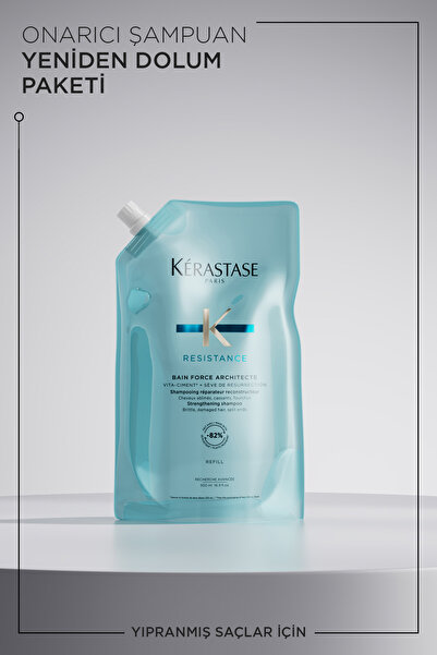 Kerastase Resistance Bain Force Architecte Zayıf Ve Yıpranmış Saçlar Için Onarıcı Şampuan 500 ml