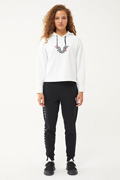 bilcee Μαύρο Lycra Soft γυναικείο φούτερ - 1589