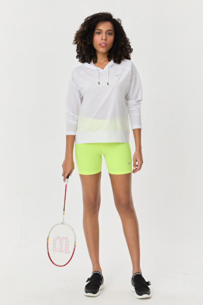 bilcee Women's Phosphor High Waist Short Length Biker Sports Tights 9730