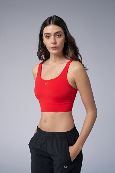 bilcee Women's Red Light Supported Sports Bra 9777