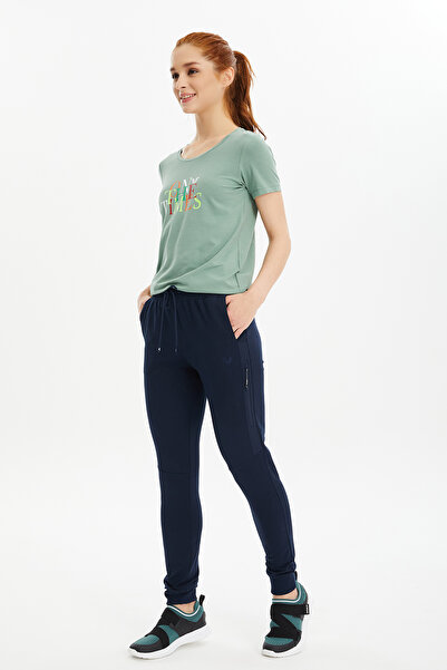 bilcee Γυναικείο Αθλητικό Φούτερ με μπλέ Navy Ribbed Long βαμβακερό 0807