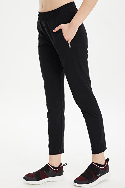 bilcee Μαύρο Lycra γυναικείο αθλητικό παντελόνι εξωτερικού χώρου - Skinny Leg 0734