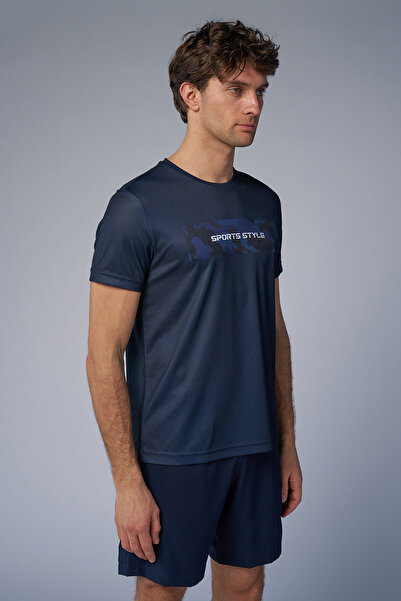 bilcee Чоловіча синя тренувальна футболка 4519