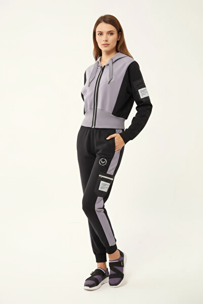 bilcee Light Granite Women's Cotton Tracksuit Set - 1529