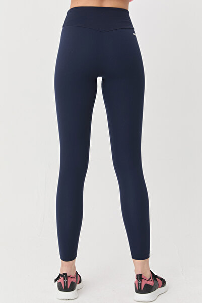 bilcee Navy Blue High Waist Recovery Women's Sports Tights - Full Lycra 9729