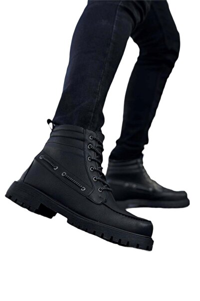Liger Erkek Retro Klasik Bot SİYAH