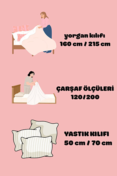 ayçiçek home Single Bedding Set & Non-Elastic Fitted Sheet & 120/200 & Pinterest