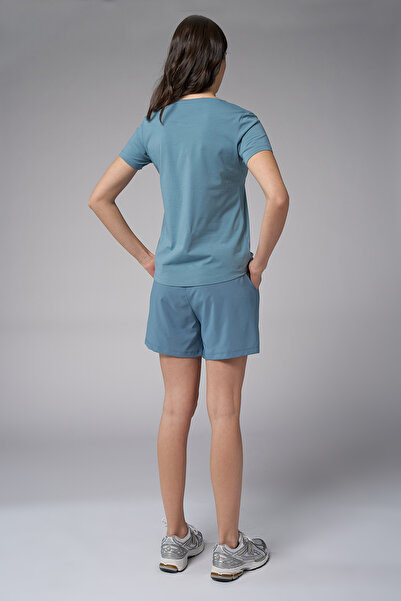 bilcee Жіноча синя футболка з набивним принтом 4077