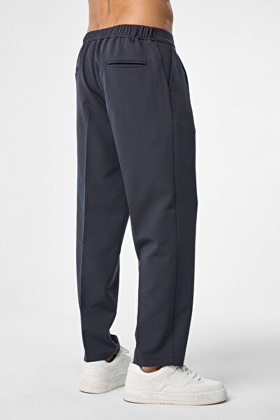 bilcee Men's Technical Fabric Anthracite Baggy Trousers 4590