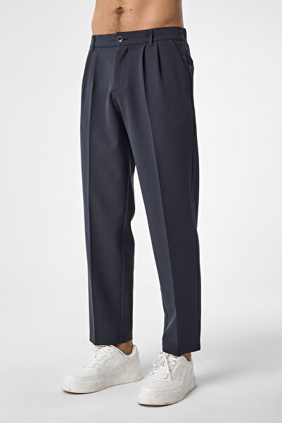 bilcee Men's Technical Fabric Anthracite Baggy Trousers 4590