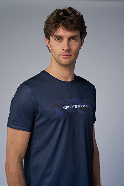 bilcee Чоловіча синя тренувальна футболка 4519