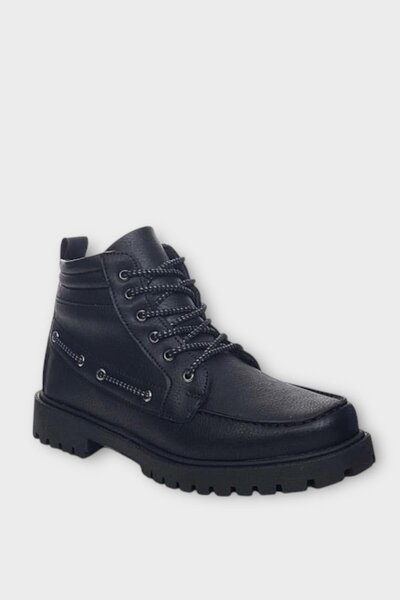 Liger Erkek Retro Klasik Bot SİYAH