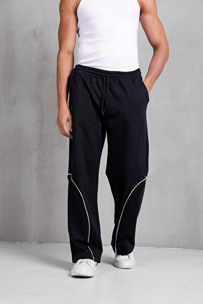 DARK MODA Ανδρική φόρμα oversized με οβάλ ρίγες