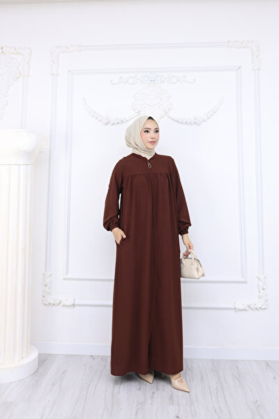 OKTAYUSTA COLLECTİON Ρόμπα Mevlana Κομμένη Ημερήσια Καφέ Φεράτσε