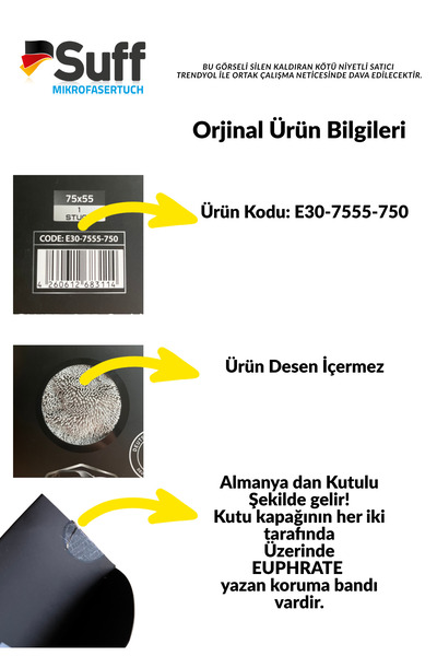 premium oto market EUPHRATE KFZ 750 GSM ULTRA LÜX KURULAMA HAVLUSU ÜRÜN KODU:E30-7555-750