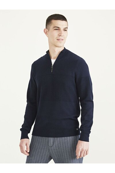 Dockers 1/4 Fermuarlı Lacivert Kazak