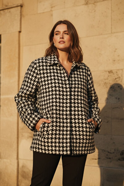 Hanezza Kaz Ayagı Desen | Kışlık Ceket