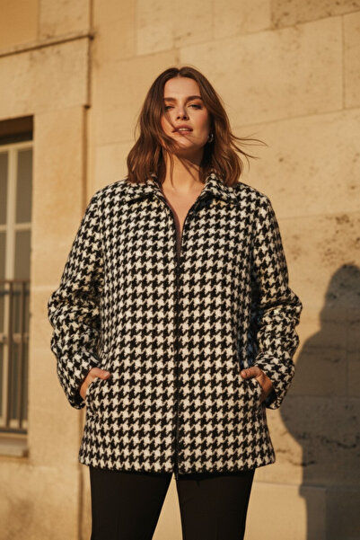 Hanezza Kaz Ayagı Desen | Kışlık Ceket