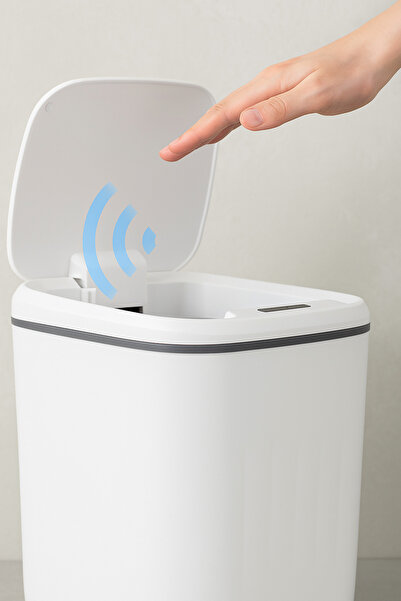 Eco Lounge Smart trash can, large size 20 liters, with uv light and sensor, motion activated, quiet lid