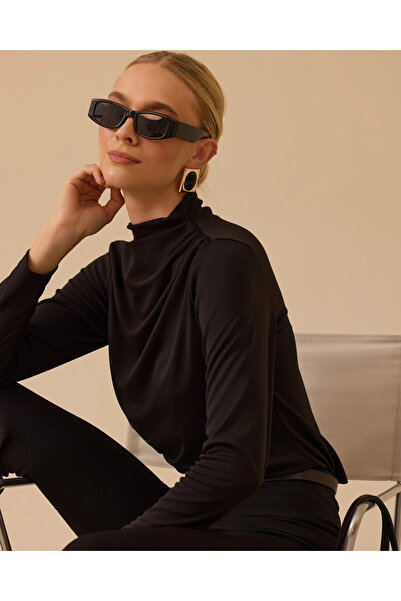 SEÇİL Draped Slim Fit Blouse