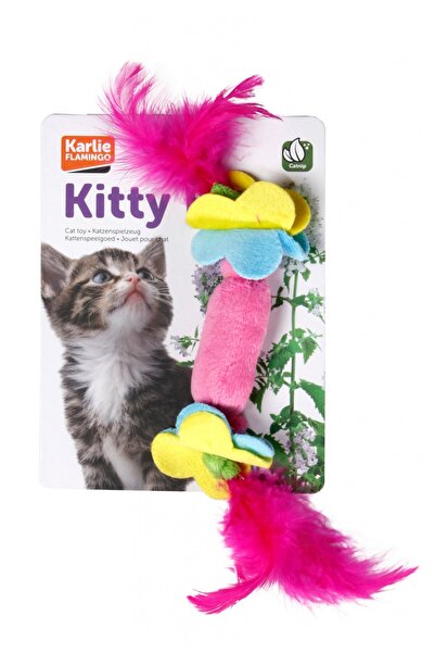 Karlie لعبة القطط ذات الريش 7 سم
