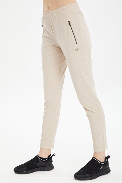 bilcee Γυναικείο αθλητικό παντελόνι εξωτερικού χώρου - Κρέμα, Λύκρα, Skinny Leg, 0734