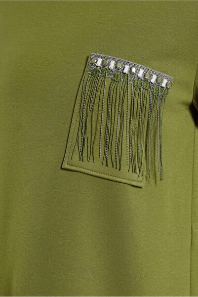 Alvina 45153 Model Garnished Tracksuit Tunic