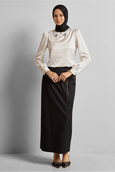 Alvina Cotton Straight Cut Skirt 60692