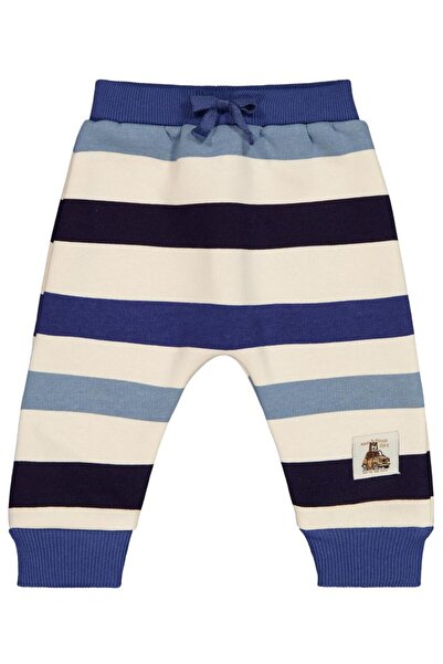 Civil Baby بنطلون رياضي مخطط للأطفال من 6 إلى 18 شهرًا - أزرق من 6 إلى 9 أشهر