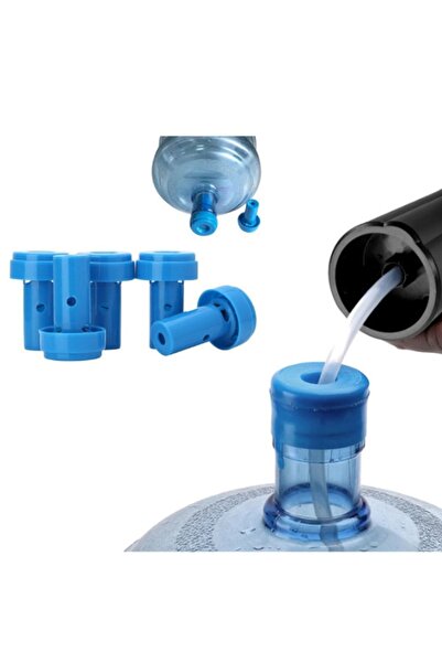 Vakia Şarjlı Su Pompası / Su Sebili Uyumlu Su Dökülmesini Engelliyen Yaylı Non-spill Damacana Kapağı