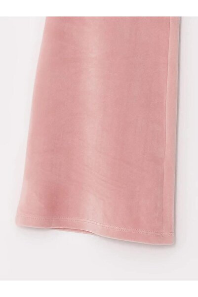 LC Waikiki Basic-Jogginghose aus Samt für Mädchen mit elastischem Bund