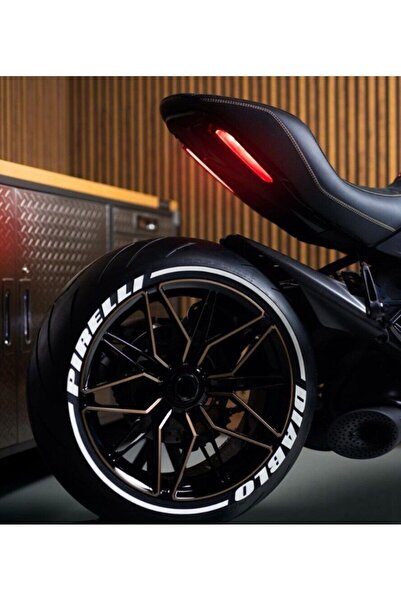 Performance Stickers Diablo Şerit Motorsiklet Lastik Yazısı Stickeri 15-19 In...