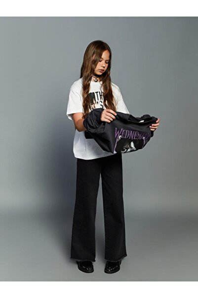 LC Waikiki Pantaloni de blugi pentru fete Indigo Wideleg (W5)