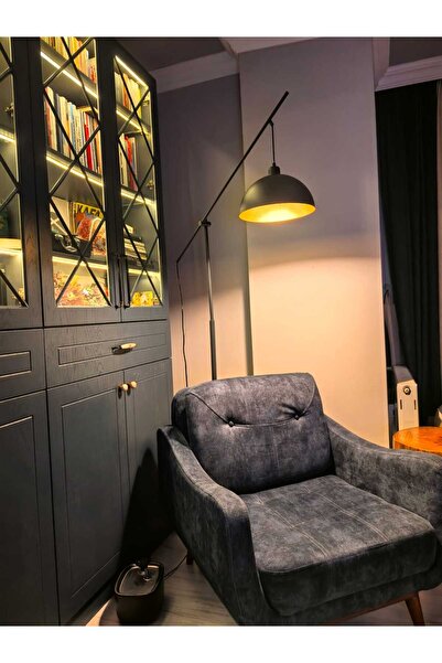 pulchino Antrasit/gri Boyalı Lambader Plc-1215-l-gr